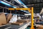Pillar Mounted Jib Rotating Crane Working Customized In Warahouse