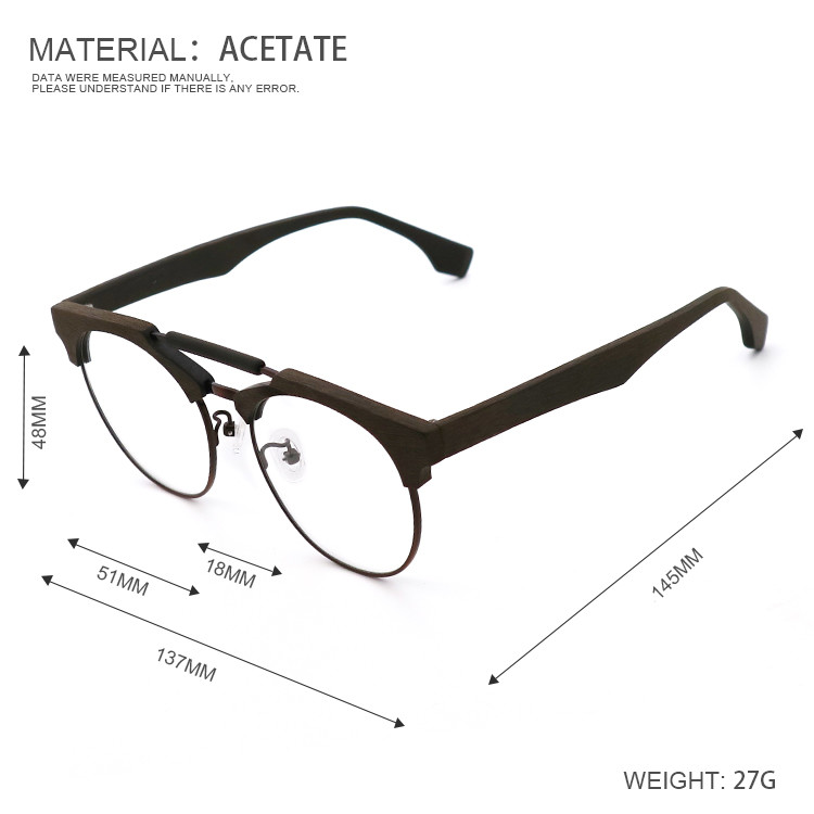 Cheap And Fine Imitation Wood Acetate Optical Glasses Frame MR 0366