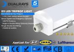 20W Triproof LED Tube Light 5ft White PC Cover Indoor Lighting For Your Project