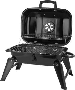 Quality Black Steel Folding Portable Charcoal Fire Pit Barbeque Camping wholesale