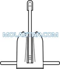 Quality Molastar Stainless Steel Marine Molastar Moorefast Anchor Offshore Anchor Easy Handling Steel Anchor For Marine wholesale