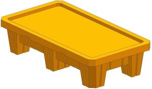 Quality High hardness seamless plastic pallet iron mould wholesale