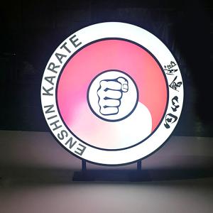 Quality Colorful Round Personalised Light Box Crylic Sheet Covers Easily Changing Screen wholesale