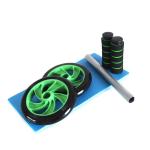 Body Building Gym Workout Nutrilite Abdomen Round Ab Wheel Roller Set