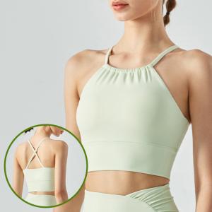 Quality Adjustable Training Fitness Crop Top Gym High Impact Padded Yoga Sport Bra wholesale