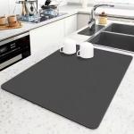 Heat Resistant Drying Mat for Kitchen Waterproof Absorption Diatomite Dish Mat