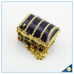 Shinny Gifts Gold Plated Handmade Purple And Red Jewelry Box Wholesales SCJ247