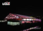 50m Width Large Luxury Wedding Tents , Transparent Top Tent For Different Event
