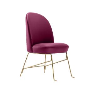 Quality Padded Armless Upholstered Dining Chairs Kitchen Furniture High Density Sponge wholesale