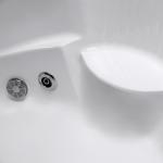 M3135 Massage Acrylic Whirlpool Bathtub Alkali Free Pure Sanitary Grade