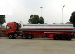 Carbon Steel Tanker Heavy Duty Semi Trailer Truck For Storage / Carrying Oils