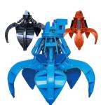 360 Degree Excavator Orange Peel Grab Rotation Hydraulic Steel Scrap Grapple