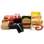 Custom Printed Burger Boxes Biodegradable Fast Food Packaging Eco-Friendly