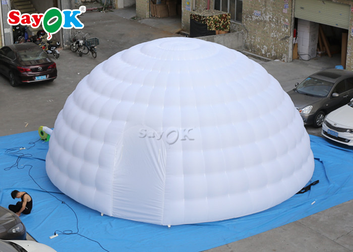 Go Outdoors Air Tent 8m Giant Inflatable Igloo Dome Tent With Air Blower For Exhibitions