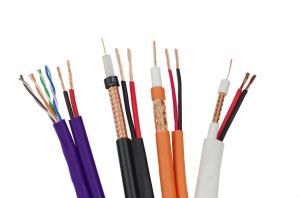 Quality RG59 + 2c Power Coaxial Cable And Wire With PVC / PE / LSZH Jacket wholesale