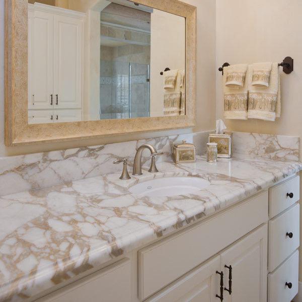G682 Granite Natural Stone Countertops , Granite Bathroom Countertop With Single