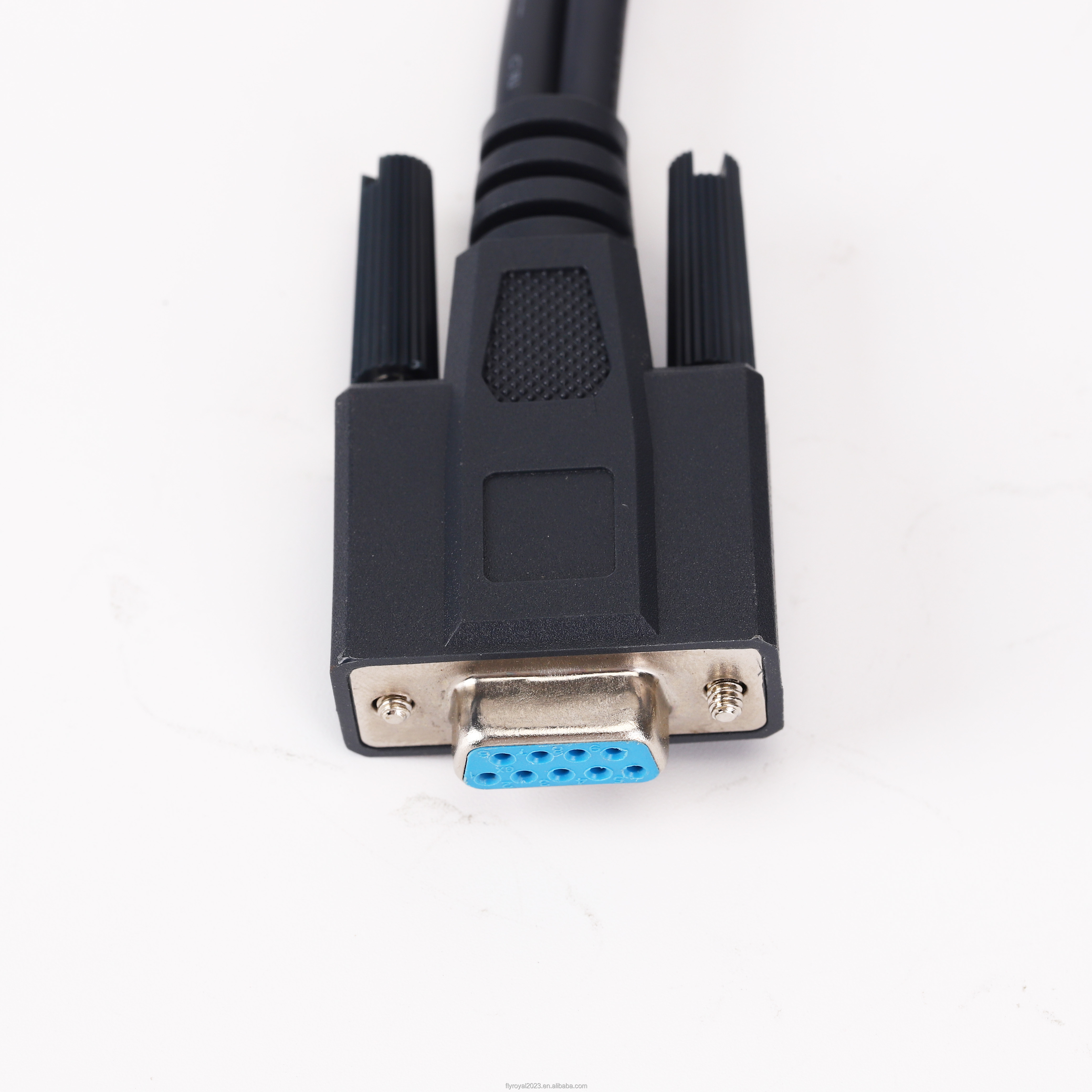 Flexible D SUB Cables DB9 Pin Female To RJ45 And 3 Pin DIN Jack Extension Cable Shielded