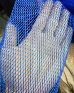 Quality Extruded Mesh Sleeve Plastic Tube Netting 0.75mm Thickness For Metal Parts wholesale