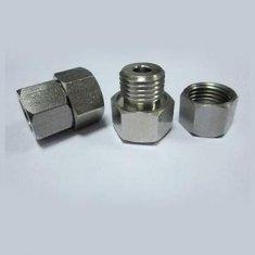 Quality CNC machined stainless steel male nut and female nut wholesale