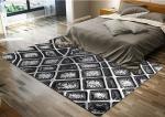 Printed washable area rugs living room bedroom kitchen hotel floor mat 12mm