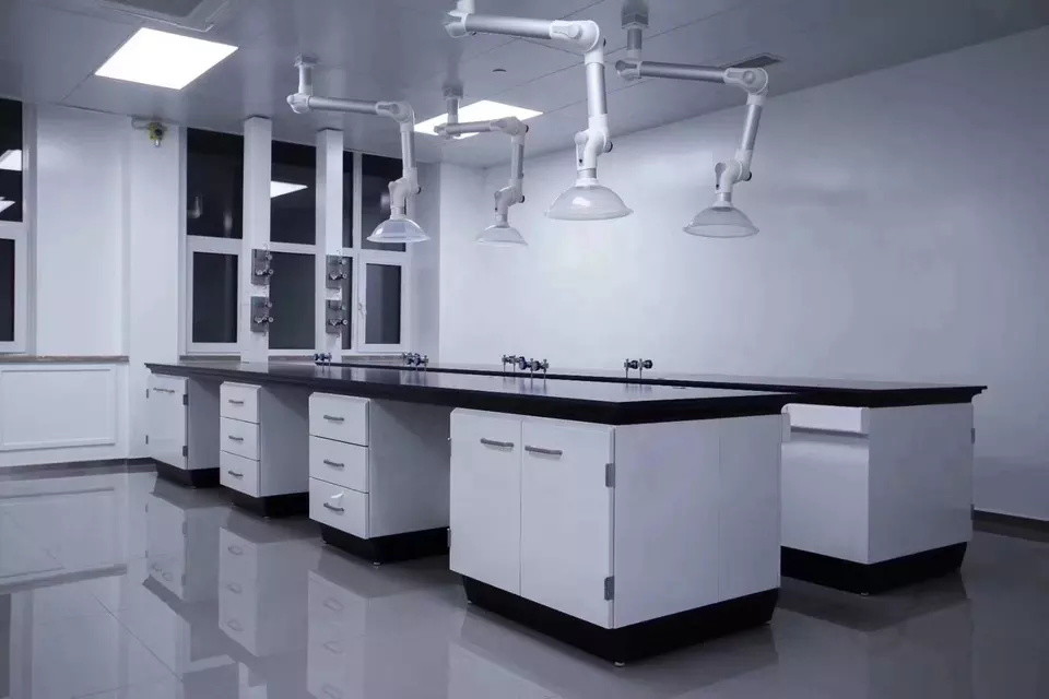 L750mm Laboratory Island Bench Laboratory Island Workbench With Sink H Frame