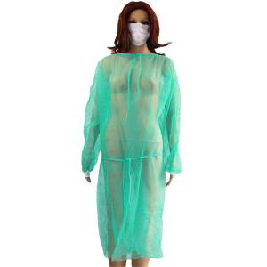 Quality Lightweight Non Woven Disposable Gown With Elastic And Knit Cuff wholesale