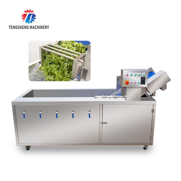 Cheap 380V Integrating Spinach Washing Machine , Blasting Isolating Potato Cleaning Machine for sale