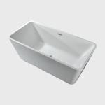Sustainable Resin Acrylic Soaking Tubs Solid Surface 59 x 30 Freestanding