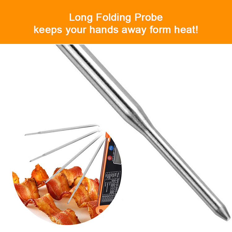 Oven Safe Folding Probe Kitchen Thermometer