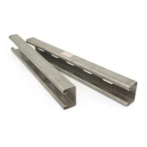 Quality 80-300mm Height Slotted Steel C Channel For Durable Construction 20mm Curl Width Excellent Corrosion Resistance wholesale