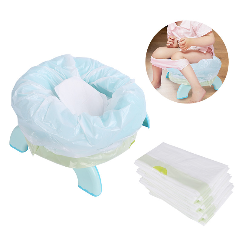 Outdoor Kid Potty Seat Disposable Bags Absorbent Pad Smell Lock Portable Potty Liners