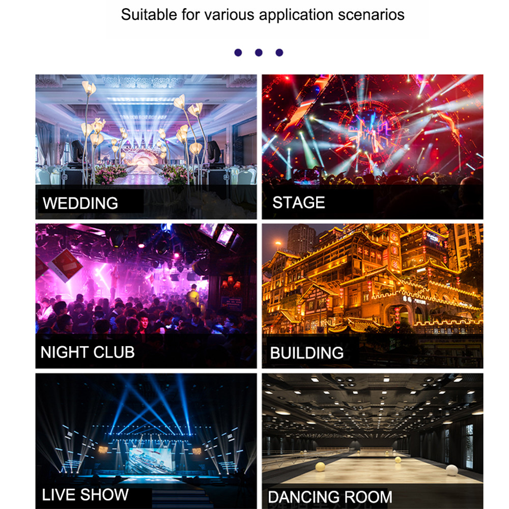 DMX512 Stage Lighting DJ Lighting Equipments 19*20W Bee Eye Zoom Moving Head Lights For Event Stage Wedding Disco