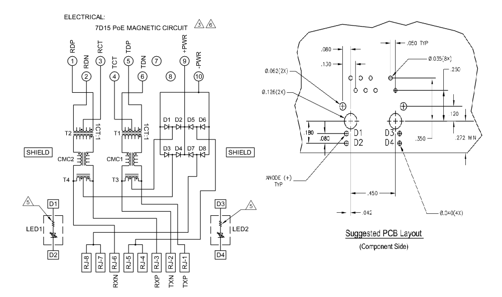 1-6605834-1 Magnetic RJ45 Connector