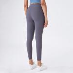ODM Plum Red Women Tight Yoga Pants Seamless Ruched Bum Leggings Spandex