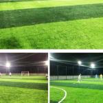 Plastic Flat Football Synthetic Grass Chemical Free Environment Protection
