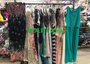 Quality First grade American style , used women's clothing , second hand ladies silk dress wholesale