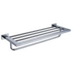 Custom Design Square Style Wall Mounted Stainless Steel Double Bathroom Towel