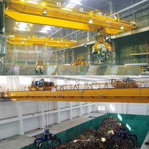 Quality Warehouse Double Girder Overhead Crane With Grab Bucket wholesale