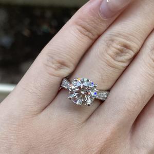 Quality 18K Real Gold Lab Grown Diamond Rings IGI Certified for Engagement Wedding wholesale