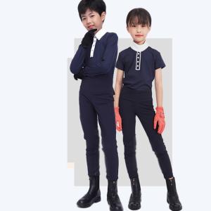 Quality Customized Knee Patch Riding Breeches Silicone Grip Childrens Horse Riding Leggings wholesale