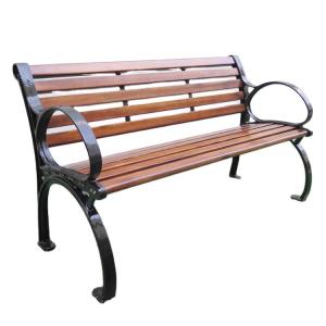 Quality Haoyida wood outdoor bench cast iron garden bench feet wholesale