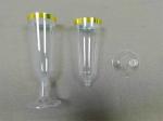 150ml gold rimmed plastic champagne flutes -new elegant plastic champagne flutes