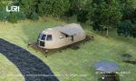 Panorama Dome Luxury Glamping Tent 6x8m Wooden Structure For Exhibition