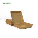 F flute Eco Friendly Takeaway Containers 700ml brown paper food boats