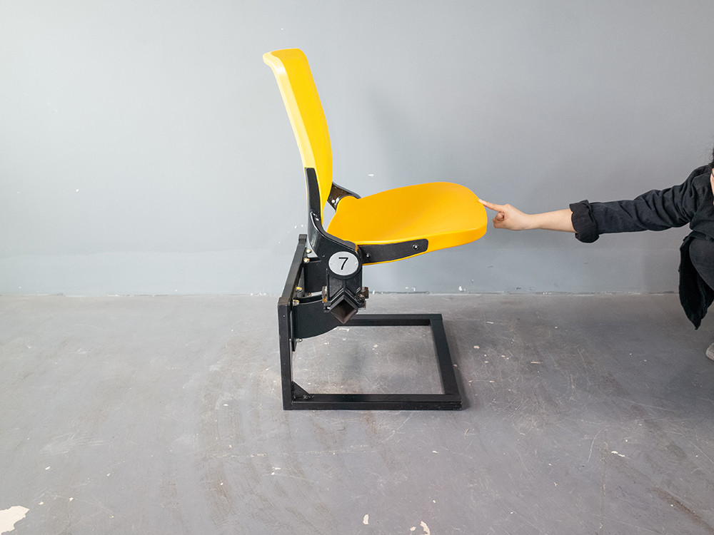 TUV Standard Riser Mounted Brackets Plastic Stadium Chair