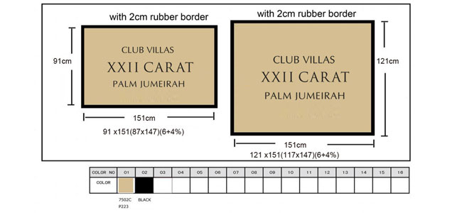 Commercial Jet Print Logo Mats Nylon Fibre Rubber Back 4