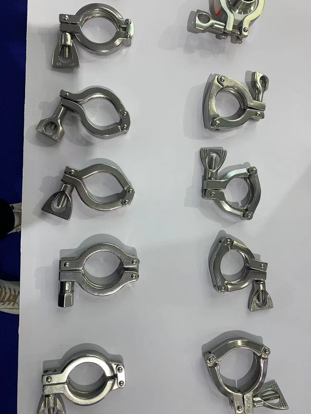 Casting Customized Support OBM 2inch Sanitary Pipe Clamp and Gasket for Tri Clamp Fittings in Stainless Steel 304/316