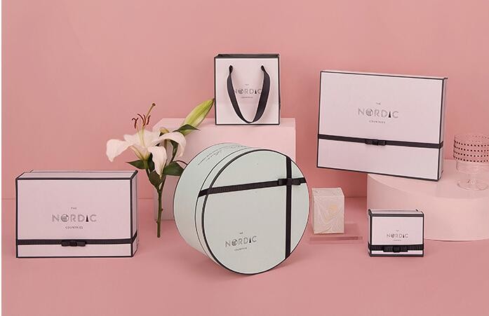 Recyclable Concise Paperboard Cosmetic Packaging Box