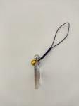 Offset printing die cut acrylic keychains , bell Acrylic Disk Keychain