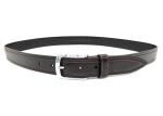 Orginal Male Leather Dress Belt 3.5cm Width Single Prong Buckle Corrosion